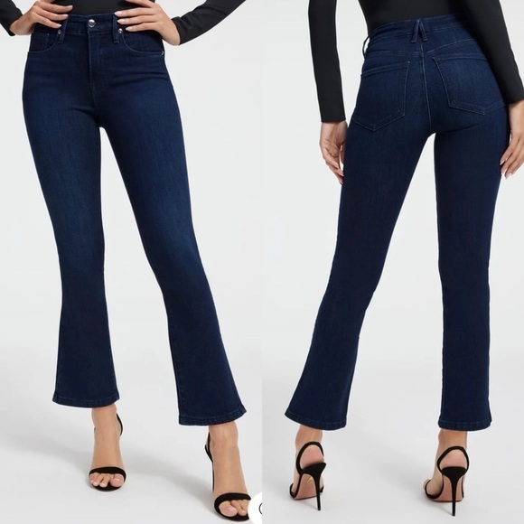 Good American Good Legs Straight Jeans Blue224 - Picture 1 of 8